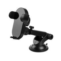 FIXED Automatický držák do auta s rychlým bezdrátovým nabíjením Matic XL na sklo nebo palubní desku, 15W, černý