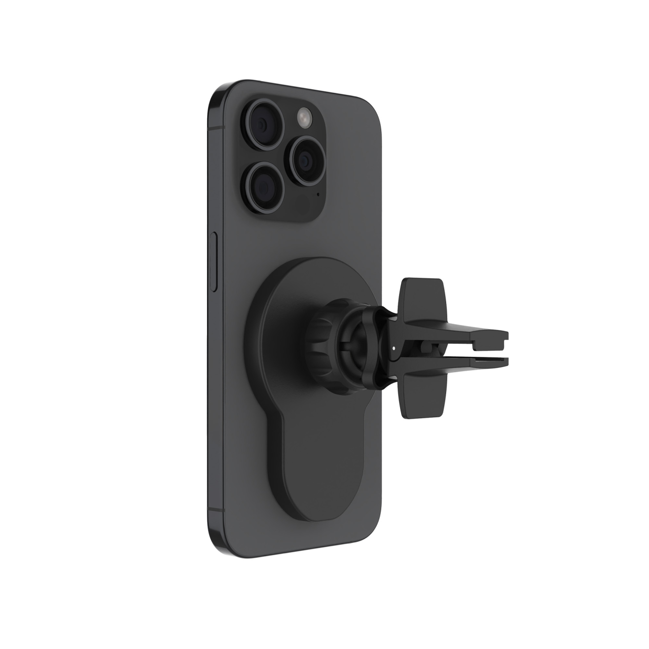 Držák s bezdrátovým nabíjením FIXED MagClick 2 s podporou MagSafe, 15W, Qi2, černý