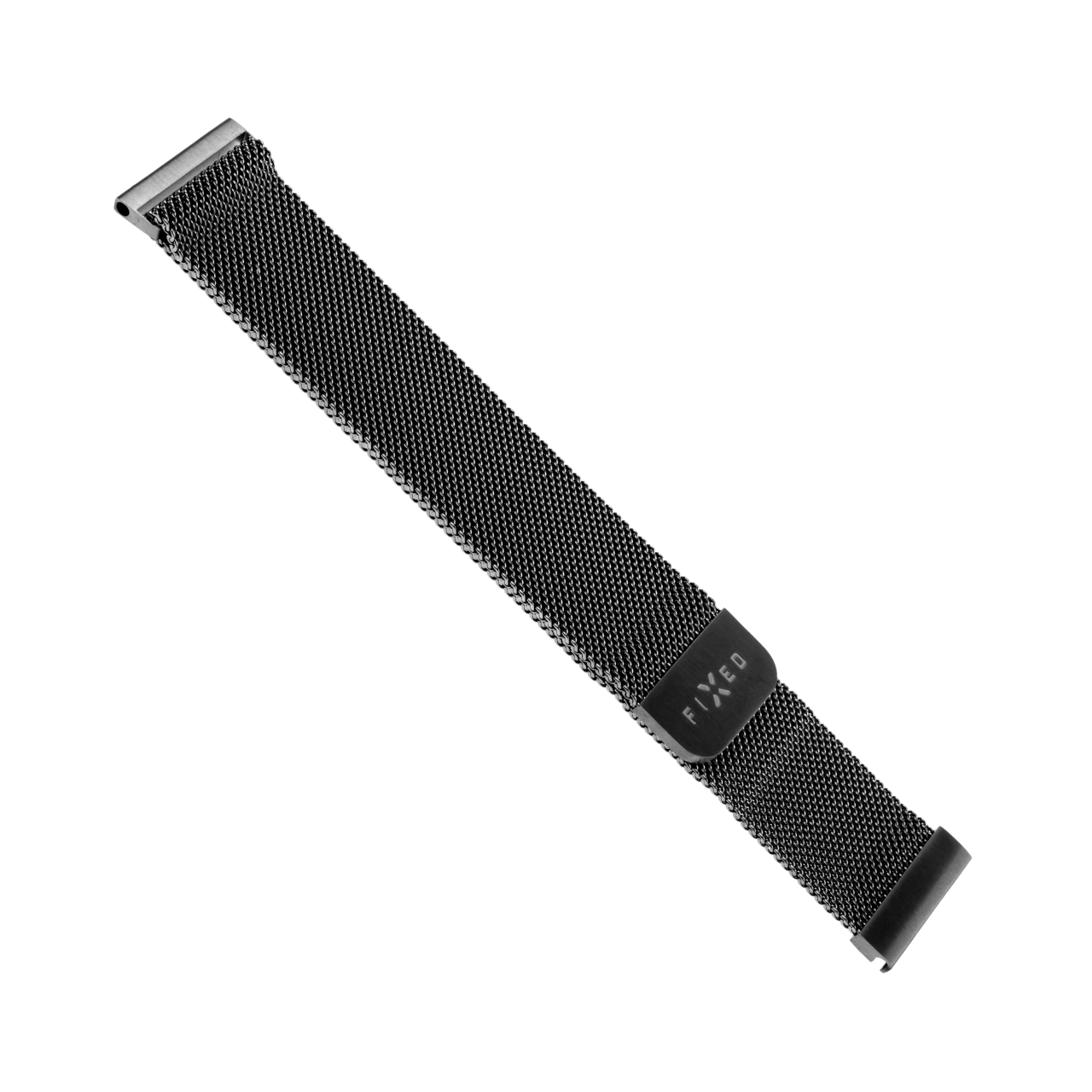 FIXED Síťovaný nerezový řemínek Mesh Strap s Quick Release 20mm pro smartwatch, černý