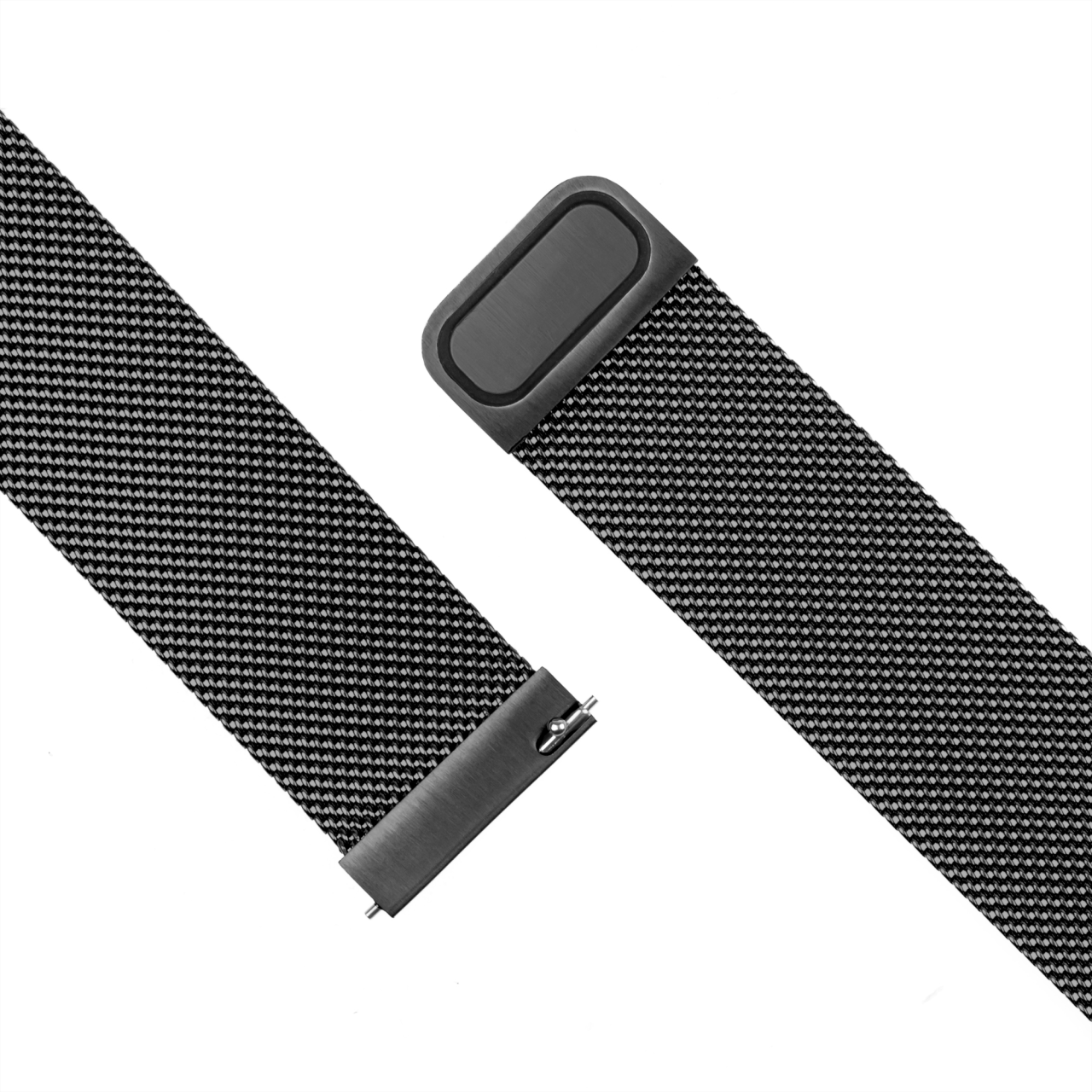 FIXED Síťovaný nerezový řemínek Mesh Strap s Quick Release 22mm pro smartwatch, černý