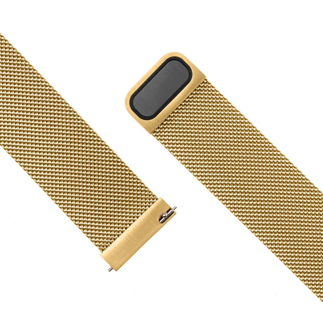 FIXED Síťovaný nerezový řemínek Mesh Strap s Quick Release 22mm pro smartwatch, zlatý