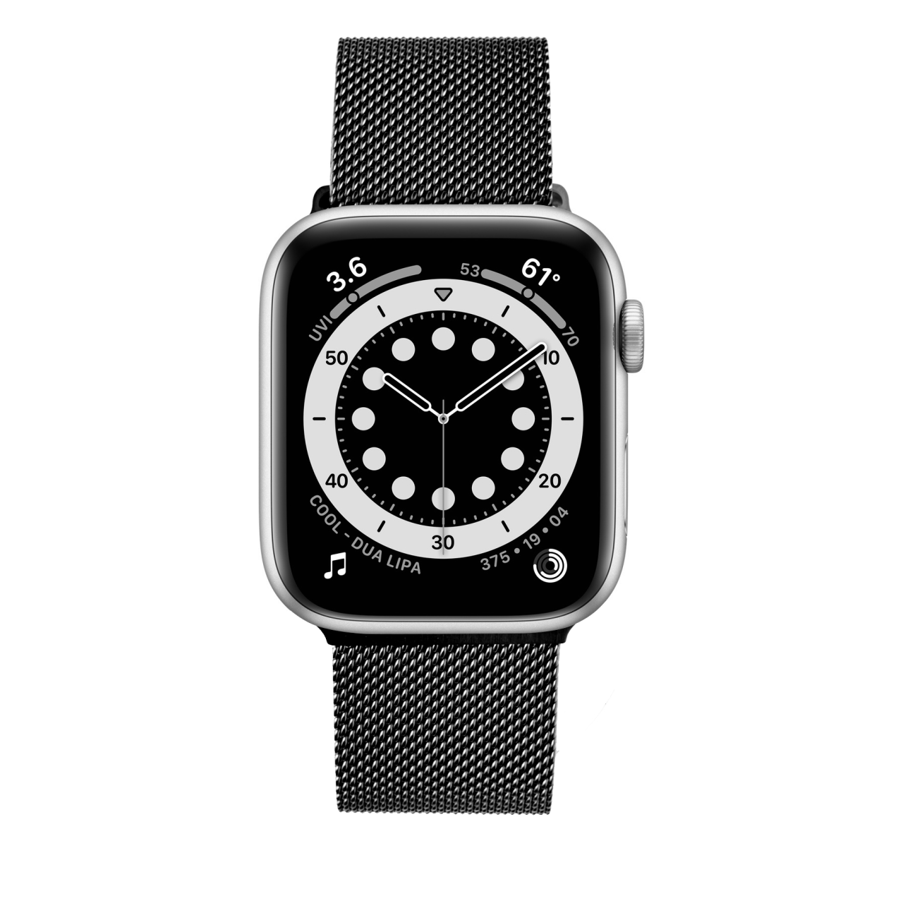FIXED Síťovaný nerezový řemínek Mesh Strap pro Apple Watch 42/44/45/46/49mm, černý