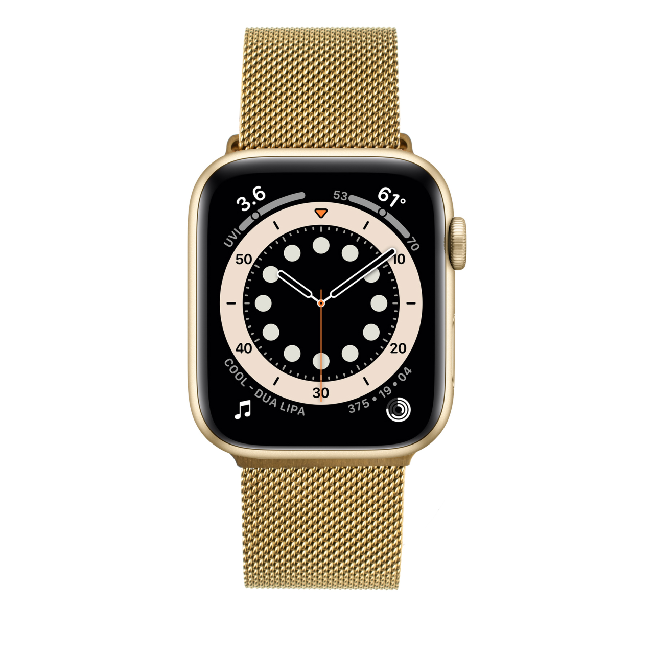 FIXED Síťovaný nerezový řemínek Mesh Strap pro Apple Watch 42/44/45/46/49mm, zlatý