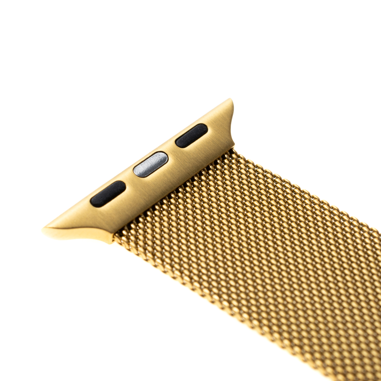 FIXED Síťovaný nerezový řemínek Mesh Strap pro Apple Watch 42/44/45/46/49mm, zlatý