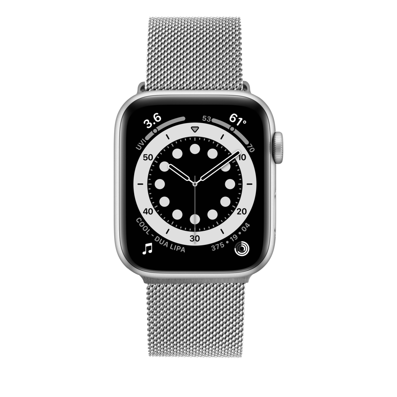 FIXED Síťovaný nerezový řemínek Mesh Strap pro Apple Watch 42/44/45/46/49mm, stříbrný