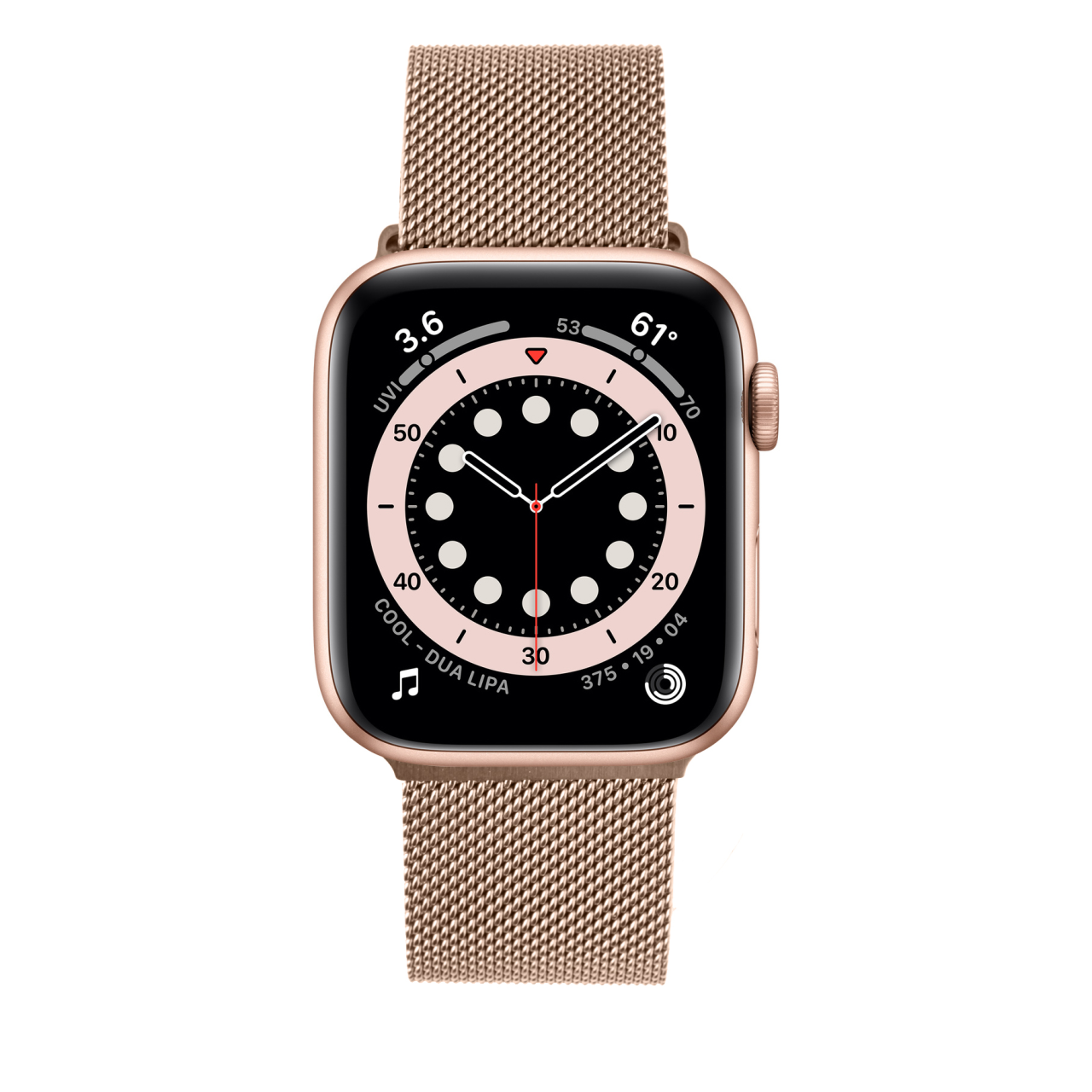 FIXED Síťovaný nerezový řemínek Mesh Strap pro Apple Watch 38/40/41mm, růžove zlatý