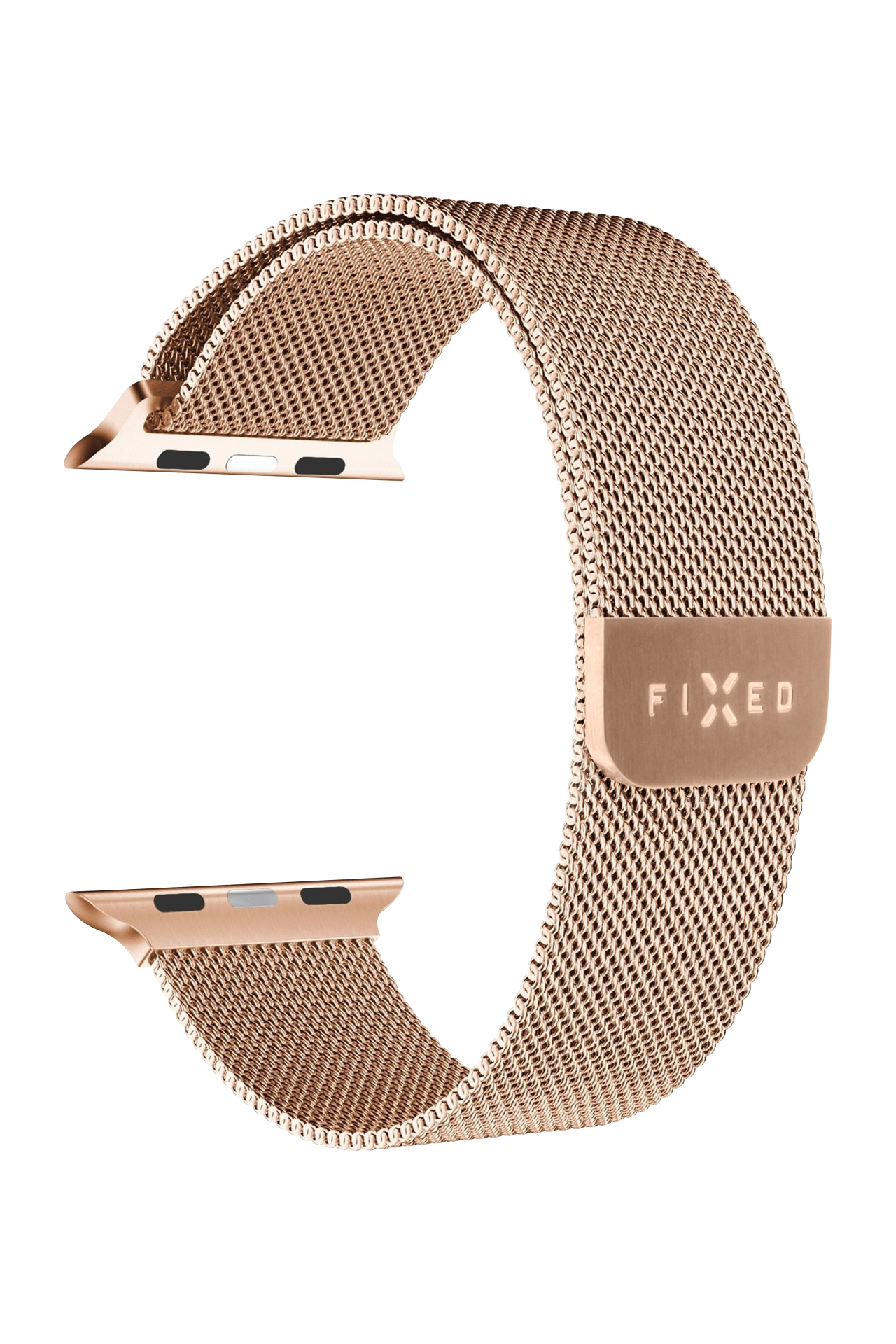 FIXED Síťovaný nerezový řemínek Mesh Strap pro Apple Watch 38/40/41mm, růžove zlatý