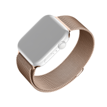 FIXED Síťovaný nerezový řemínek Mesh Strap pro Apple Watch 38/40/41mm, růžove zlatý
