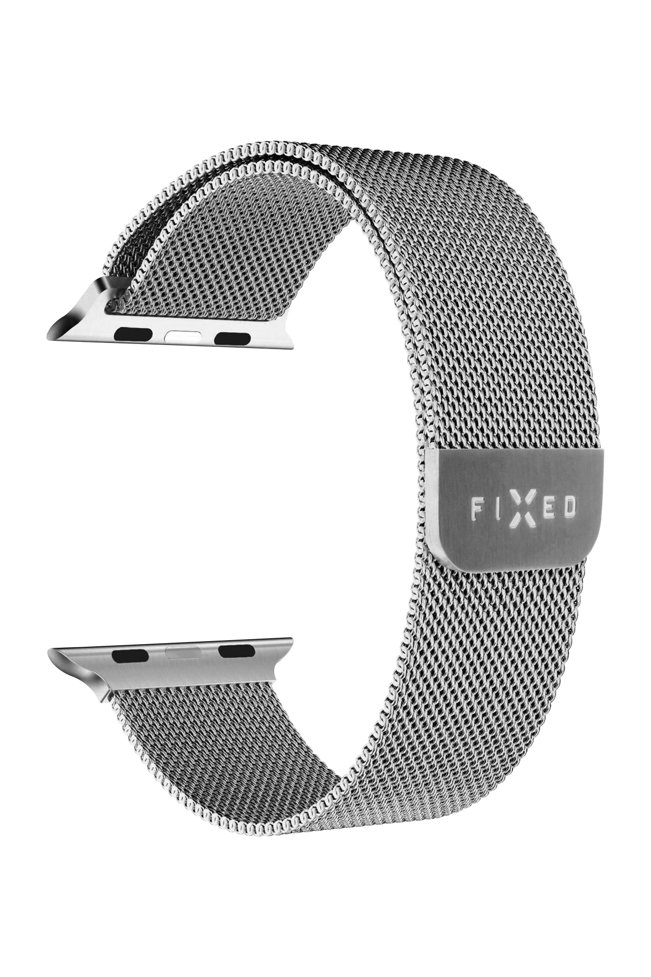 FIXED Síťovaný nerezový řemínek Mesh Strap pro Apple Watch 38/40/41mm, stříbrný