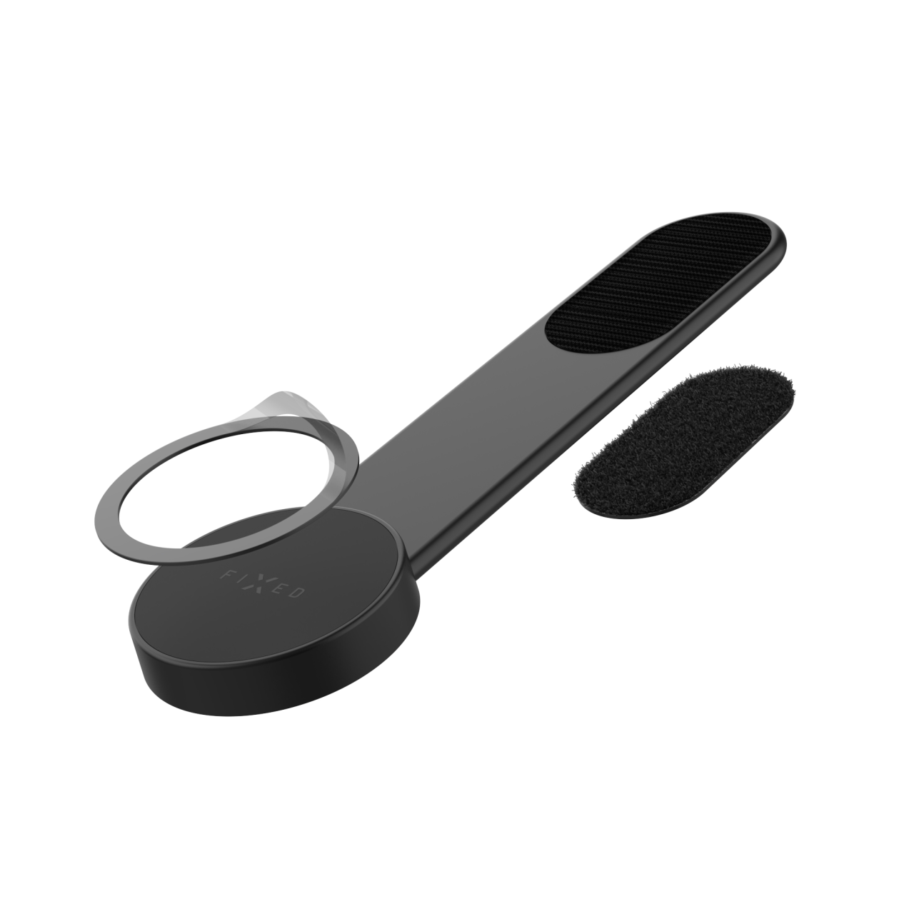 FIXED Flexibilní držák MagFloppy kompatibilní s MagSafe a uchycením na suchý zip, černý