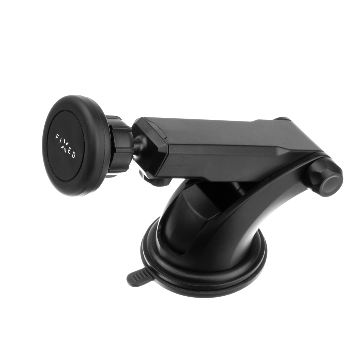 FIXED Univerzální magnetický držák Maggy XL pro mobilní telefony s dlouhou přísavkou na sklo nebo palubní desku