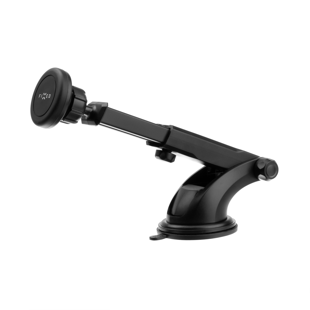 FIXED Univerzální magnetický držák Maggy XL pro mobilní telefony s dlouhou přísavkou na sklo nebo palubní desku