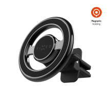 FIXED Magnetický kovový držák MagMount Vent do ventilace s podporou MagSafe, černý