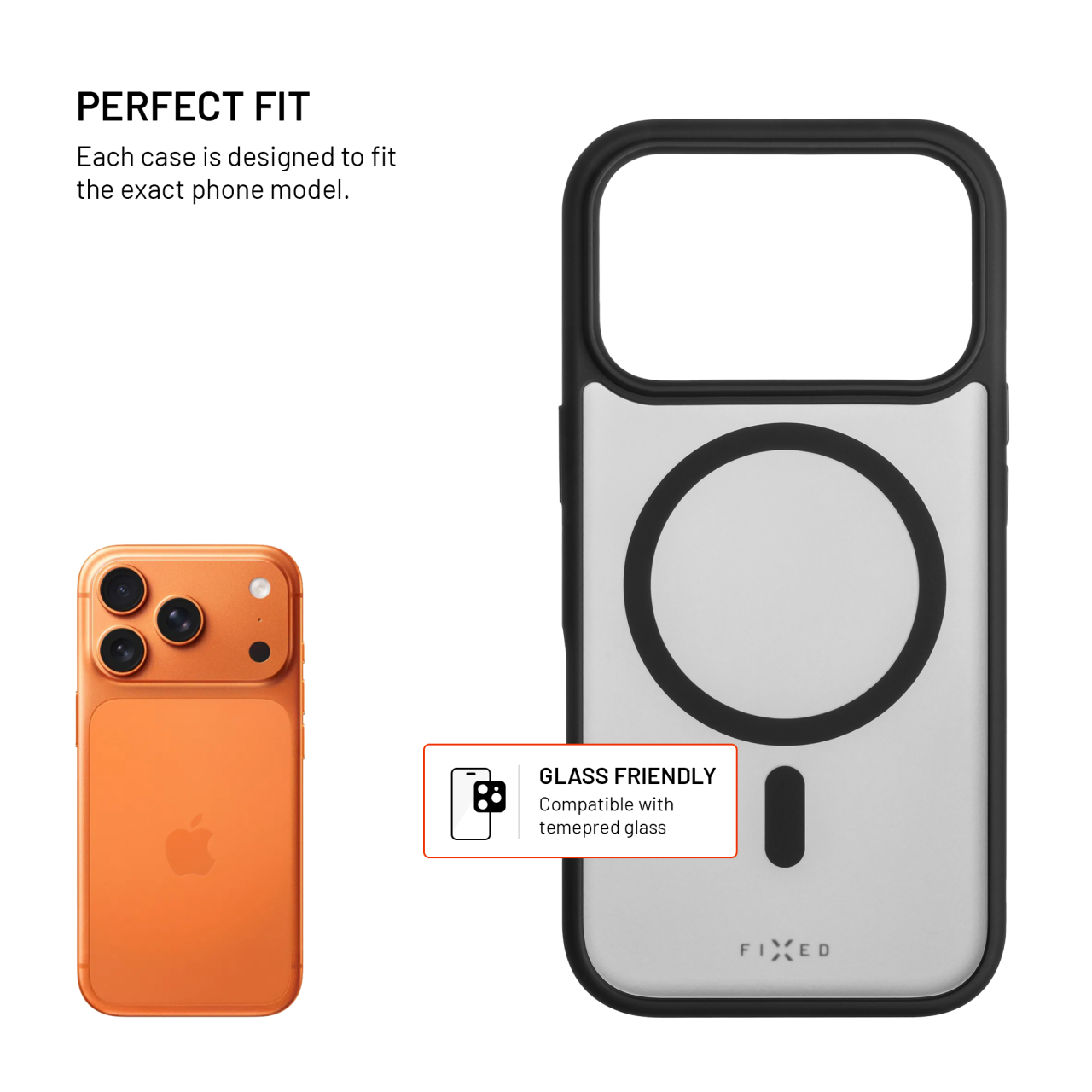 FIXED MagMisty iPhone 17 Pro – černý kryt s MagSafe
