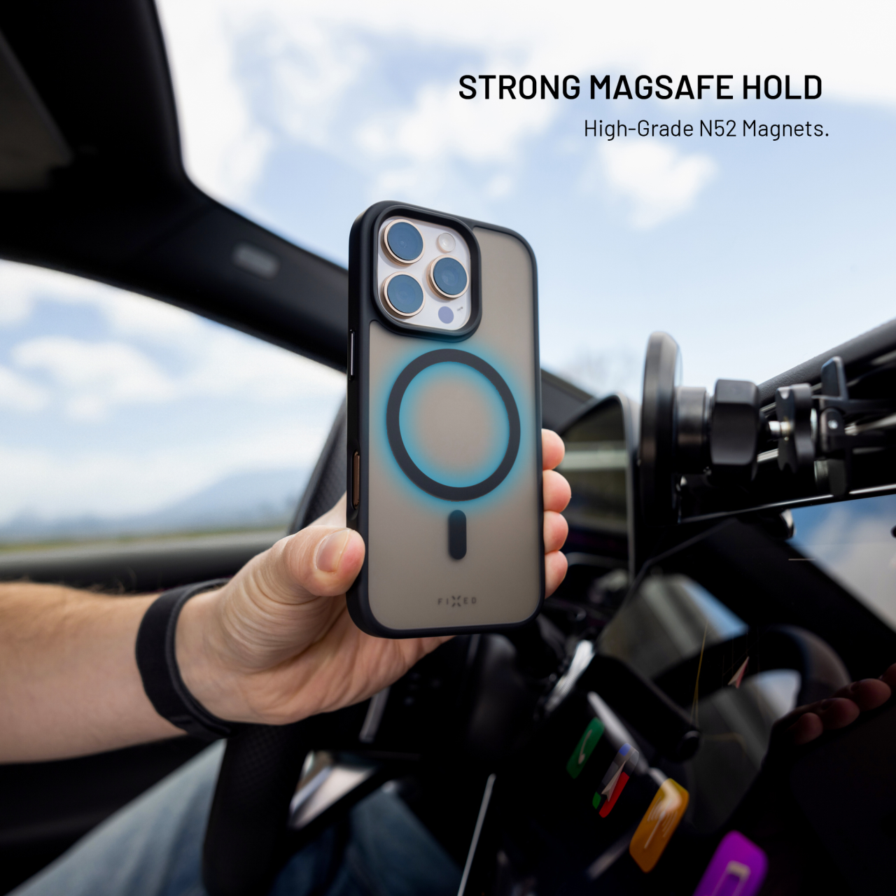 Zadní kryt FIXED MagMisty s podporou MagSafe pro Samsung Galaxy S26 Ultra, černý