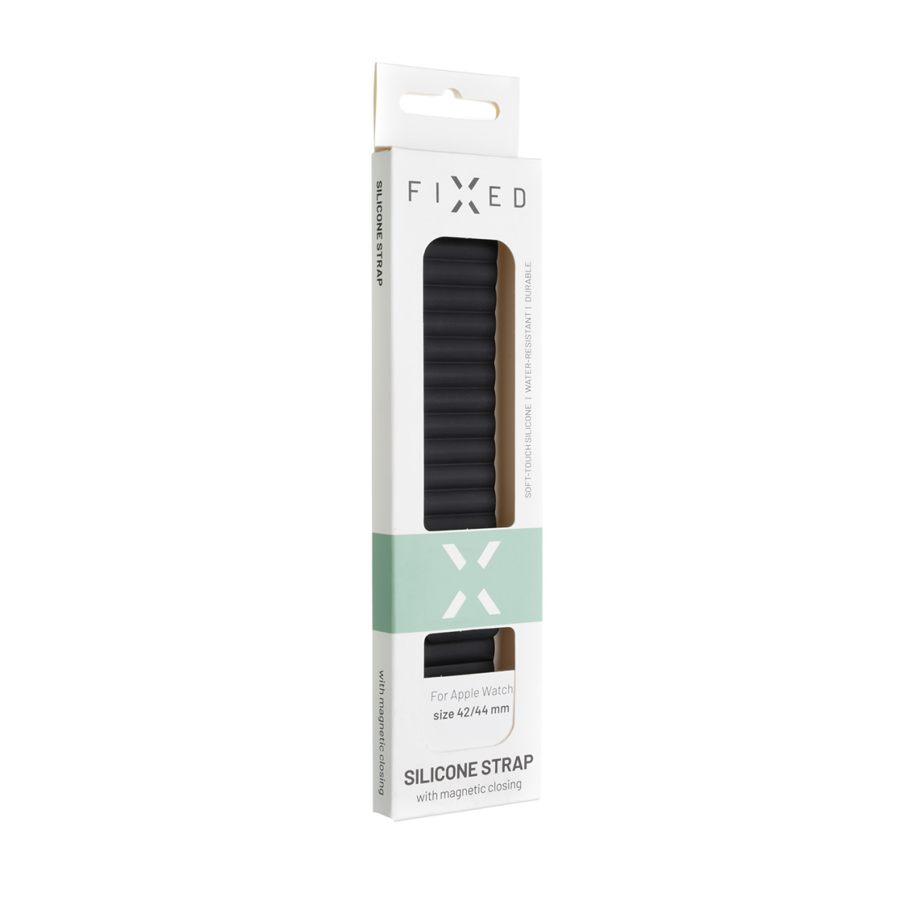 FIXED Silikonový řemínek Magnetic Strap s magnetickým zapínáním pro Apple Watch 38/40/41mm, modrý