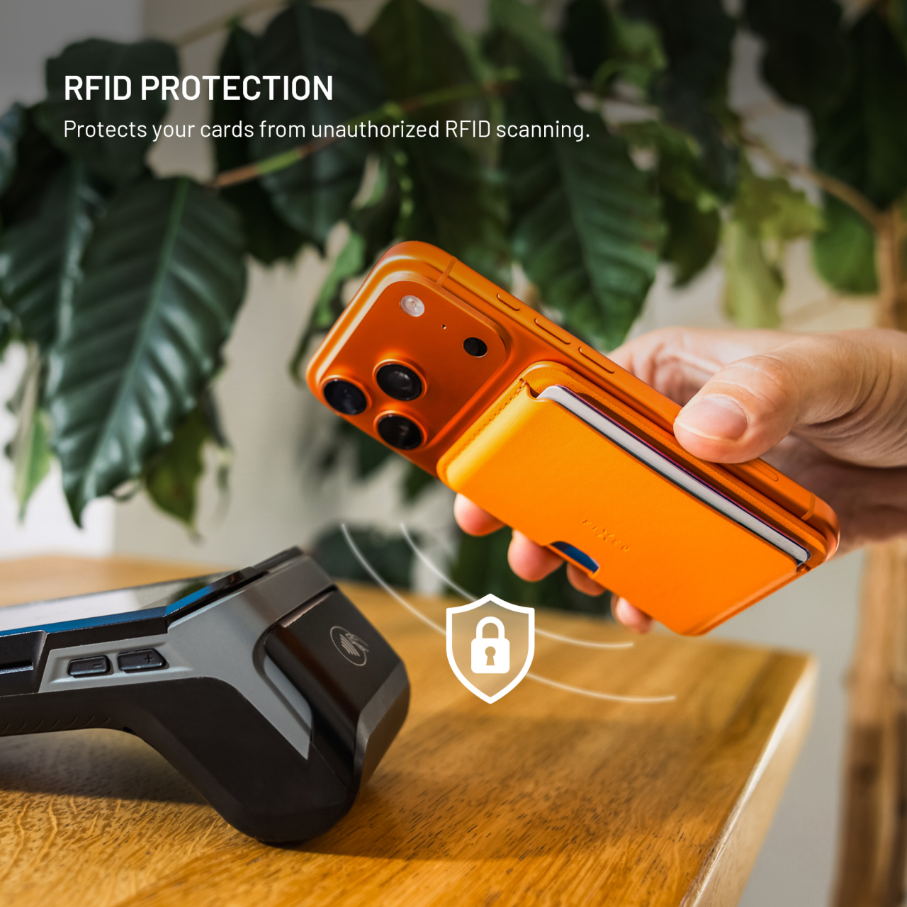 Magnetická peněženka MagSafe - Fixed MagWallet Slim, černá