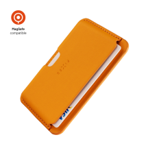 Magnetická peněženka MagSafe - Fixed MagWallet Slim, oranžová