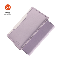 Magnetická peněženka MagSafe - Fixed MagWallet Trifold, světle fialová