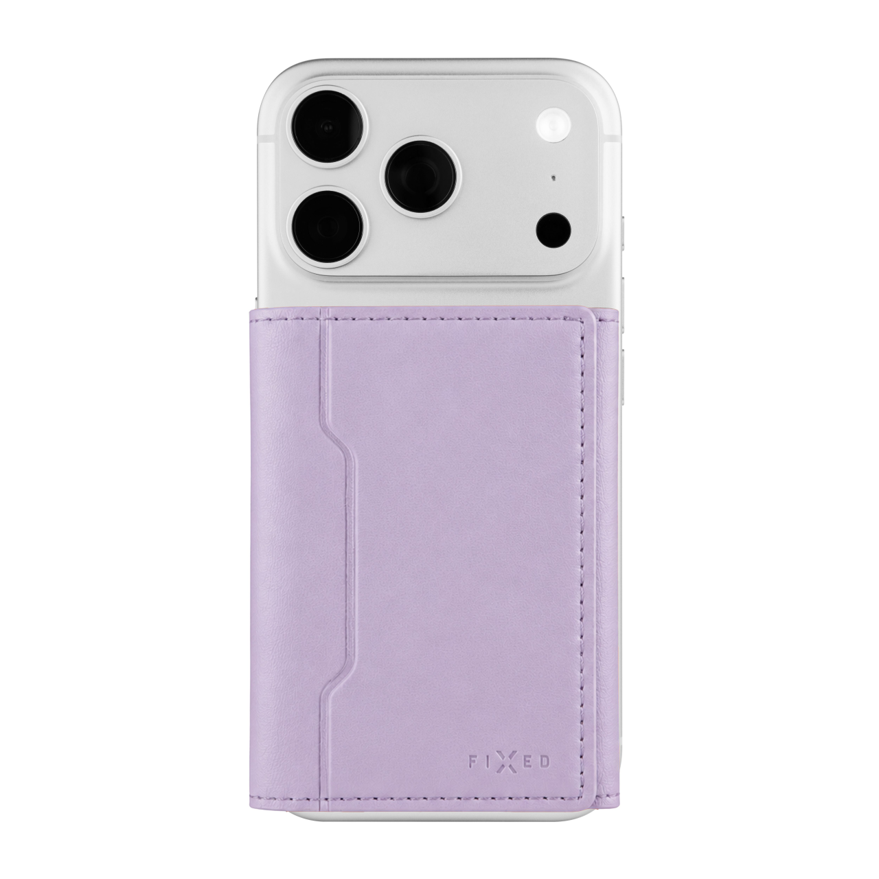 Magnetická peněženka MagSafe - Fixed MagWallet Trifold, světle fialová