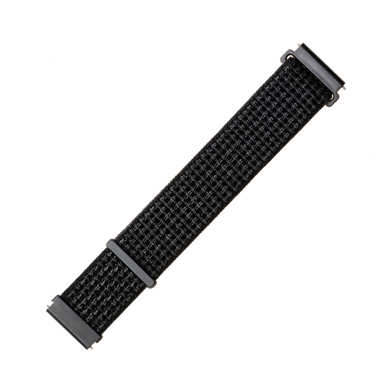 FIXED Nylonový řemínek Nylon Strap s Quick Release 20mm pro smartwatch, reflexně černý