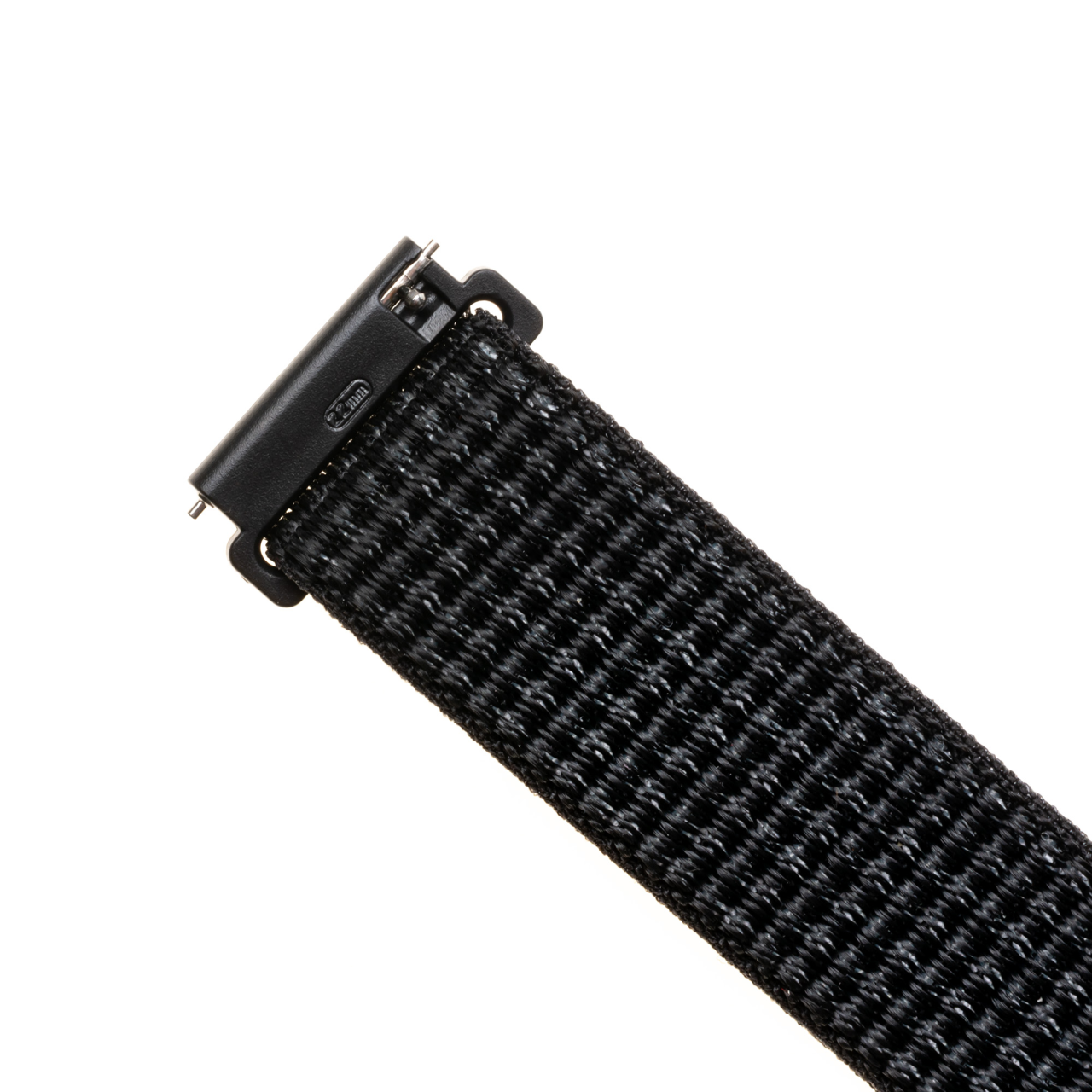 FIXED Nylonový řemínek Nylon Strap s Quick Release 22mm pro smartwatch, reflexně černý
