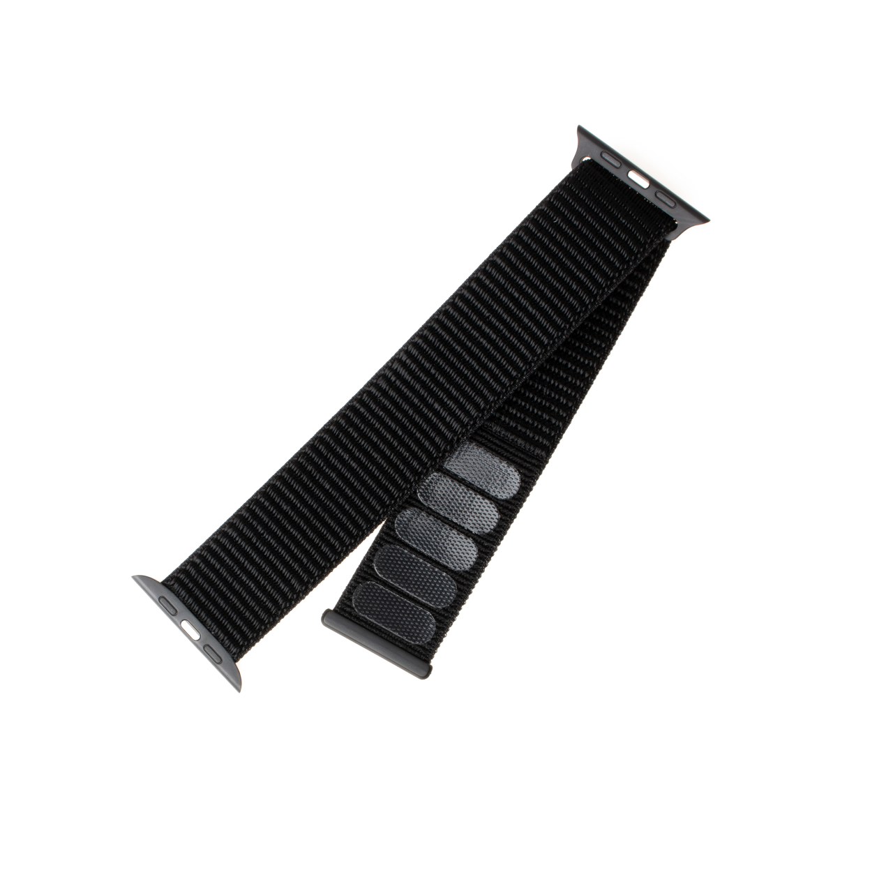 FIXED Nylonový řemínek Nylon Strap pro Apple Watch 42/44/45/46/49mm, černý