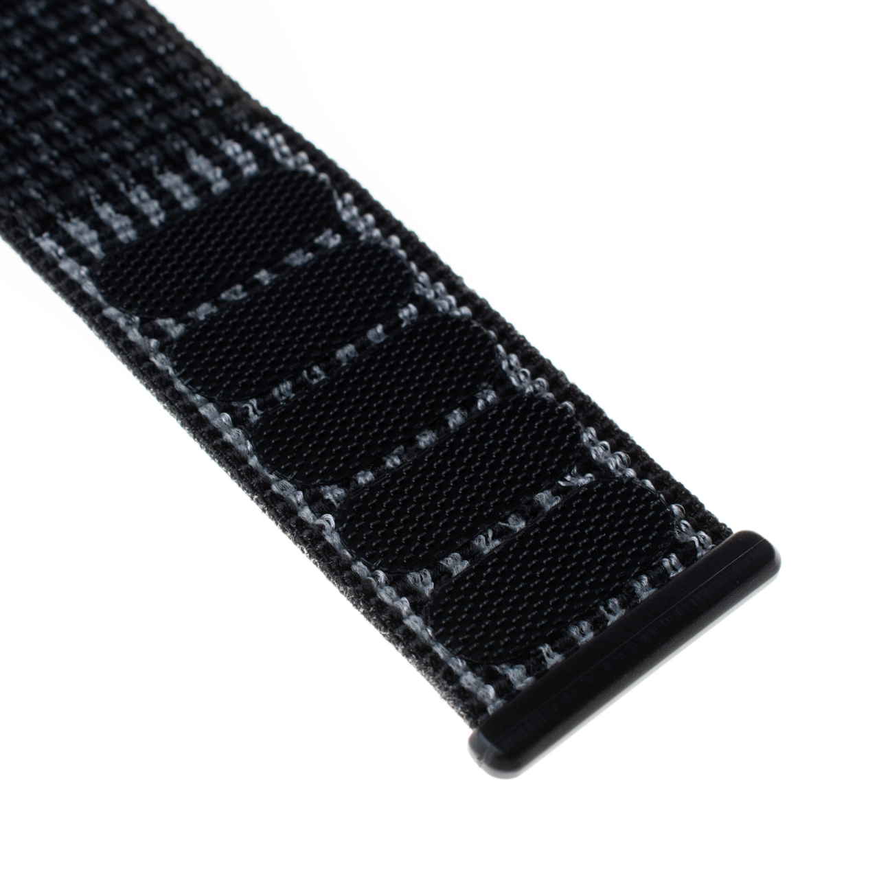 FIXED Nylonový řemínek Nylon Strap pro Apple Watch 42/44/45/46/49mm, reflexně černý