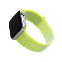 FIXED Nylonový řemínek Nylon Strap pro Apple Watch 38/40/41mm, limetkový