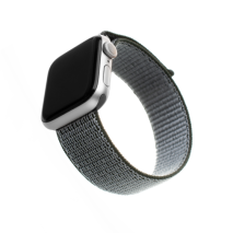 FIXED Nylonový řemínek Nylon Strap pro Apple Watch 38/40/41mm, olivový