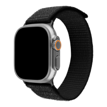 FIXED Nylonový řemínek Nylon Sporty Strap pro Apple Watch Ultra 49mm, černý