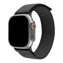 FIXED Nylonový řemínek Nylon Sporty Strap pro Apple Watch Ultra 49mm, tmavě šedý