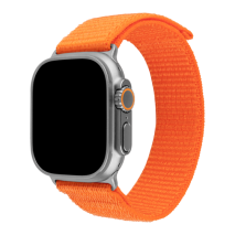 FIXED Nylonový řemínek Nylon Sporty Strap pro Apple Watch Ultra 49mm, oranžový