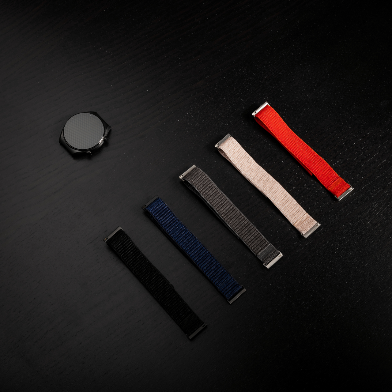 FIXED Nylonový řemínek Nylon Sporty Strap s Quick Release 20mm pro smartwatch, černý