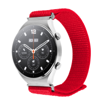FIXED Nylonový řemínek Nylon Sporty Strap s Quick Release 22mm pro smartwatch, červený