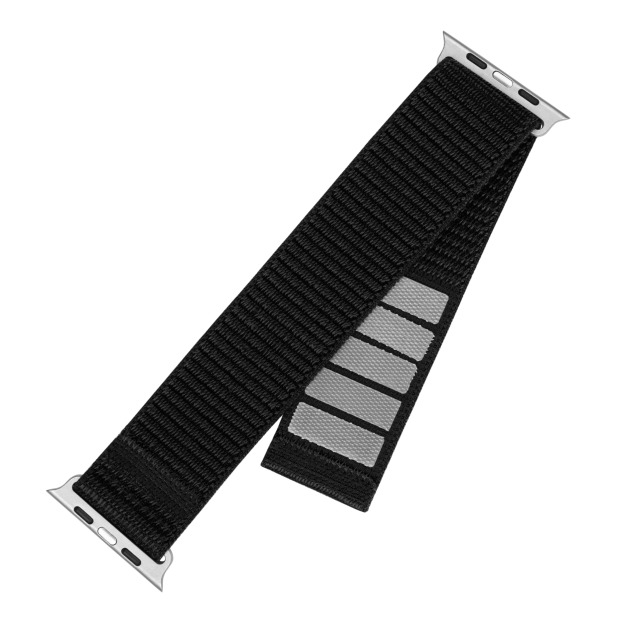 FIXED Nylonový řemínek Nylon Sporty Strap pro Apple Watch 42/44/45/46mm, černý