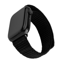 FIXED Nylonový řemínek Nylon Sporty Strap pro Apple Watch 38/40/41mm, černý