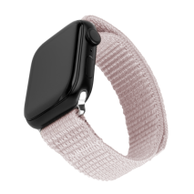 FIXED Nylonový řemínek Nylon Sporty Strap pro Apple Watch 38/40/41mm, růžově zlatý