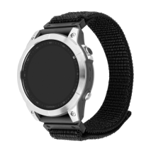 FIXED Nylonový řemínek Nylon Sporty Strap pro Garmin QuickFit 26mm, černý