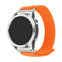FIXED Nylonový řemínek Nylon Sporty Strap pro Garmin QuickFit 26mm, oranžový