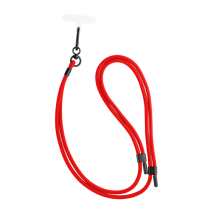 FIXED Univerzální šňůrka NeckUni pro telefony se zadním krytem, červená