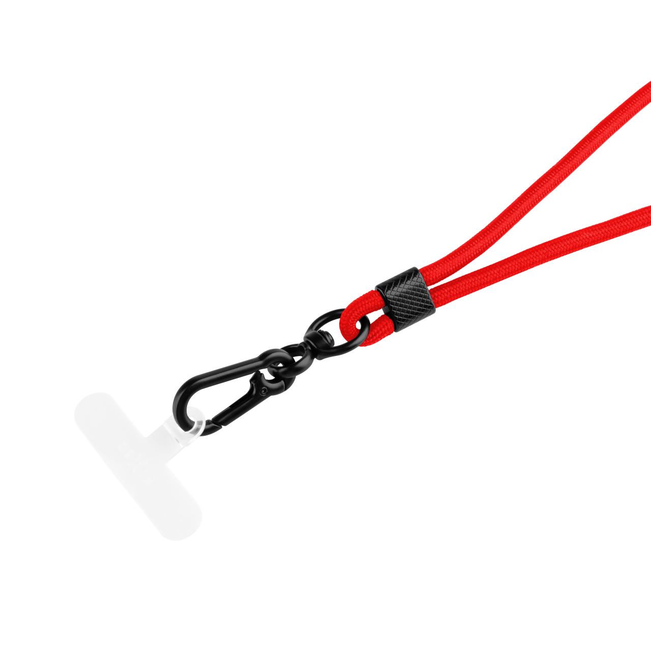 FIXED Univerzální šňůrka NeckUni pro telefony se zadním krytem, červená