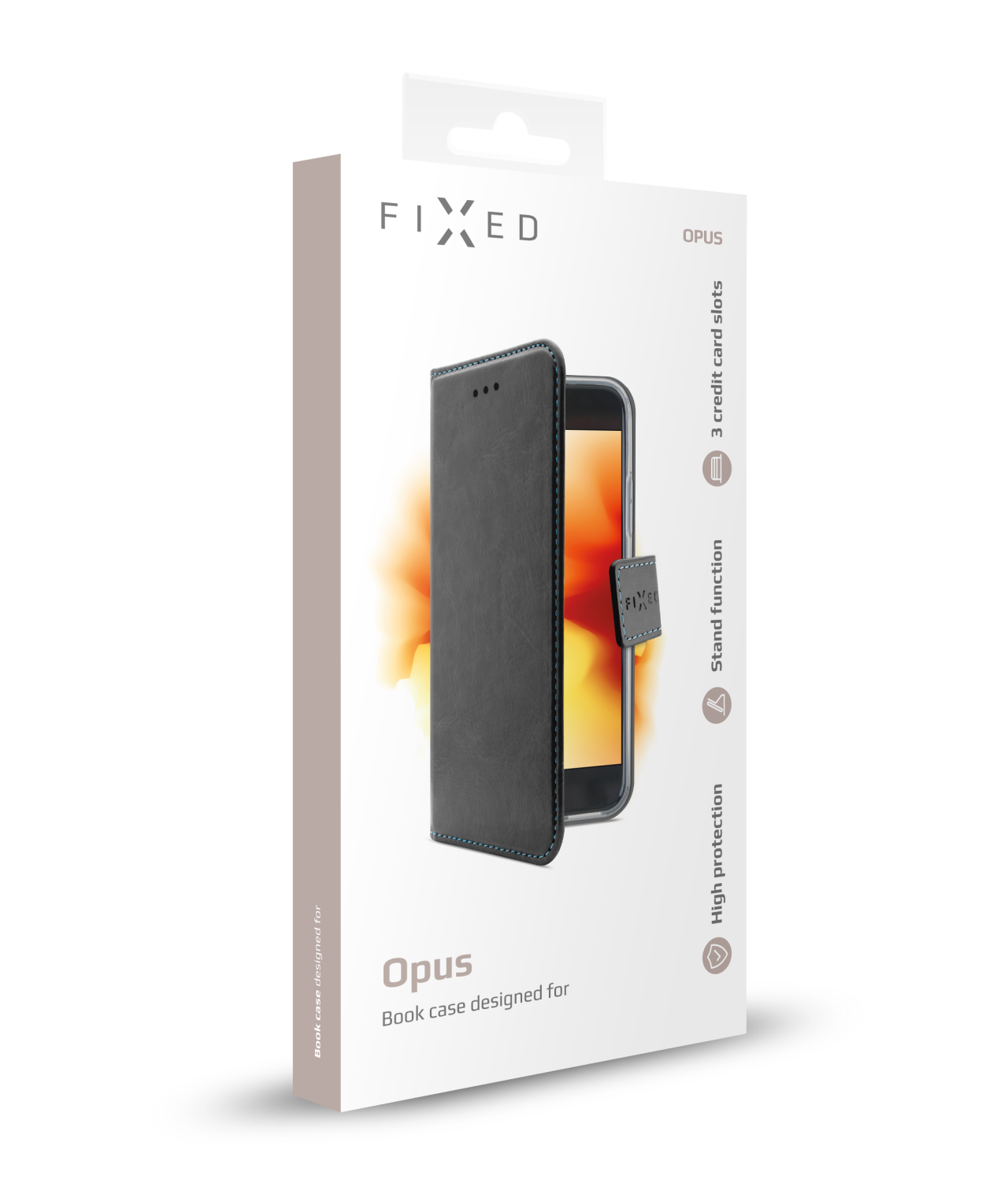 FIXED Pouzdro typu kniha Opus pro Xiaomi Redmi 9A/9A 2022, černé
