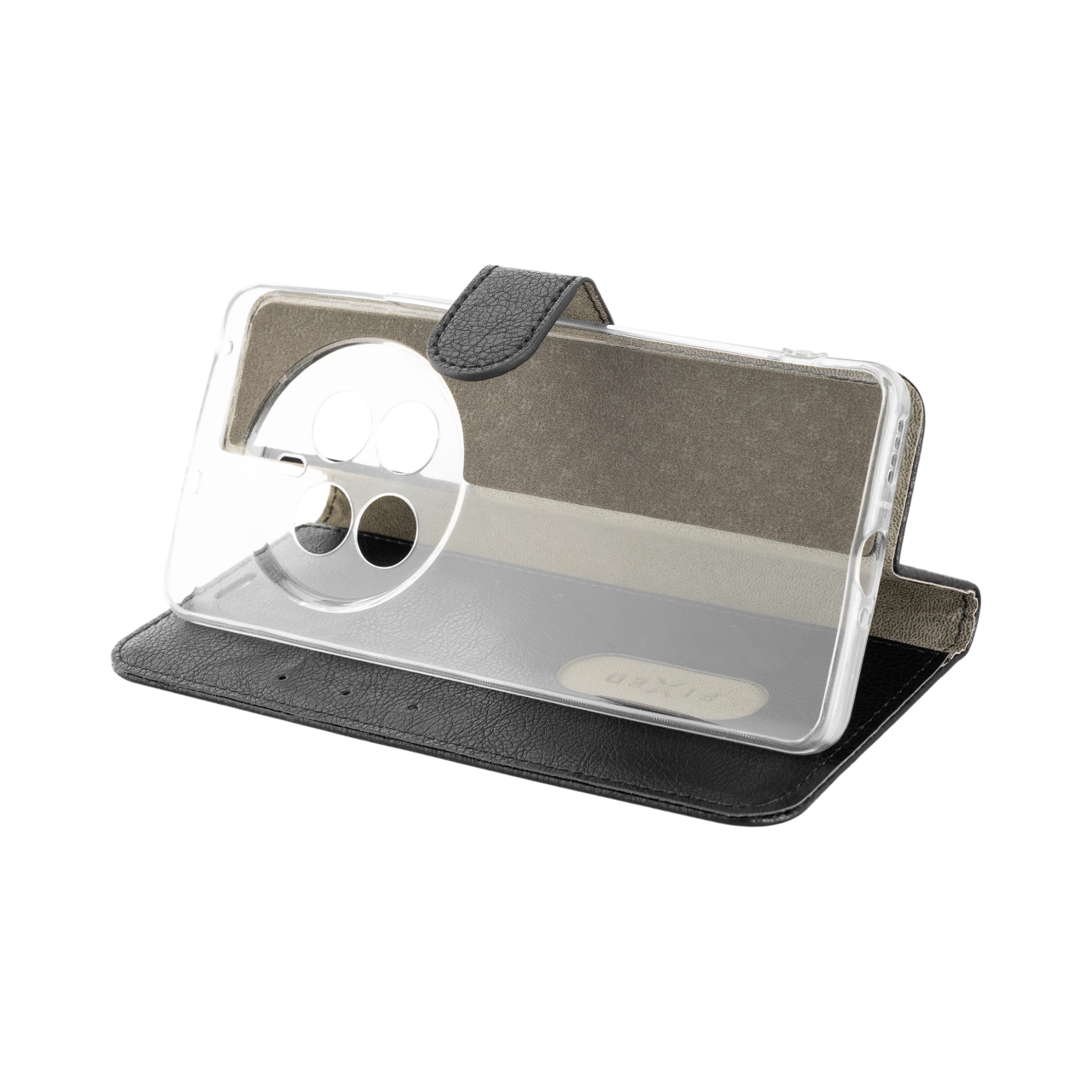 FIXED Pouzdro typu kniha Opus pro Realme 12 Pro/12 Pro+, černé