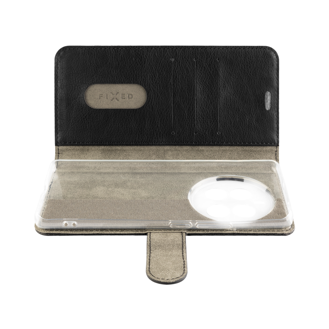 FIXED Pouzdro typu kniha Opus pro Realme 12 Pro/12 Pro+, černé