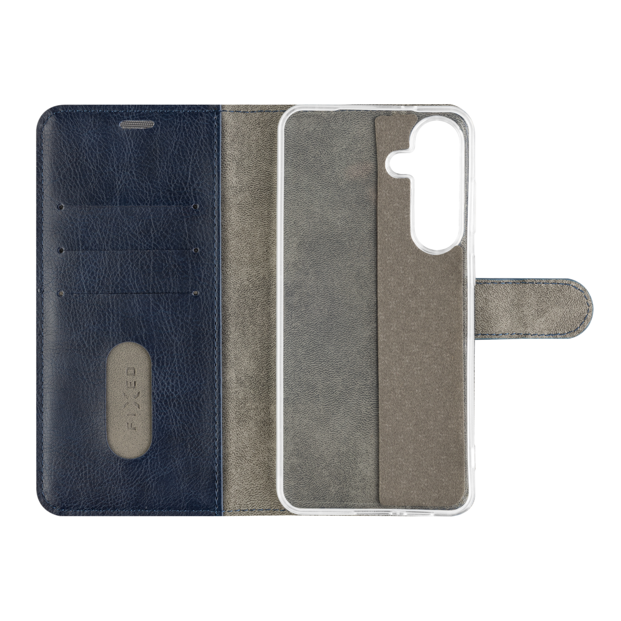 FIXED Pouzdro typu kniha Opus pro Samsung Galaxy S25+, modré