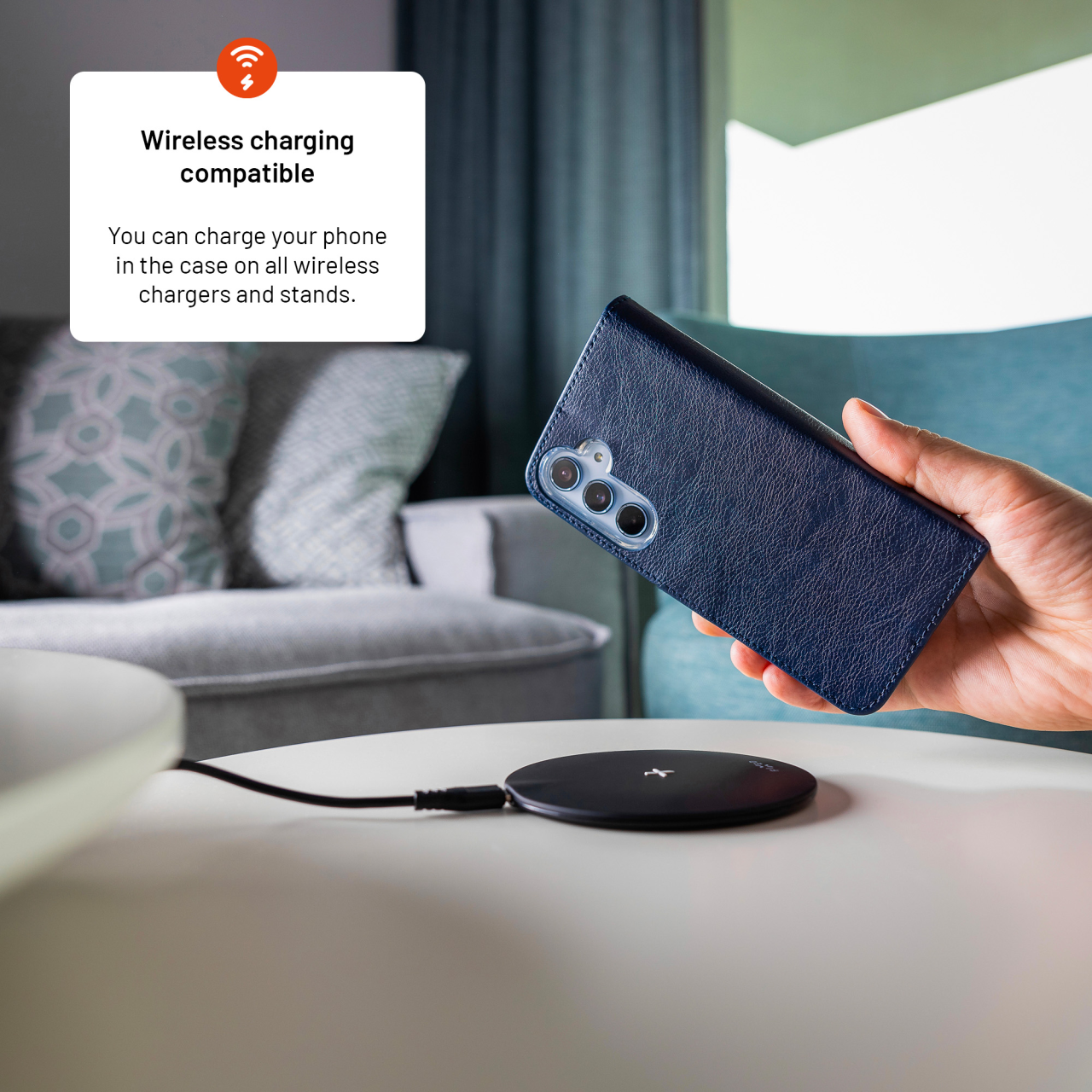 FIXED Pouzdro typu kniha Opus pro Samsung Galaxy S25+, modré