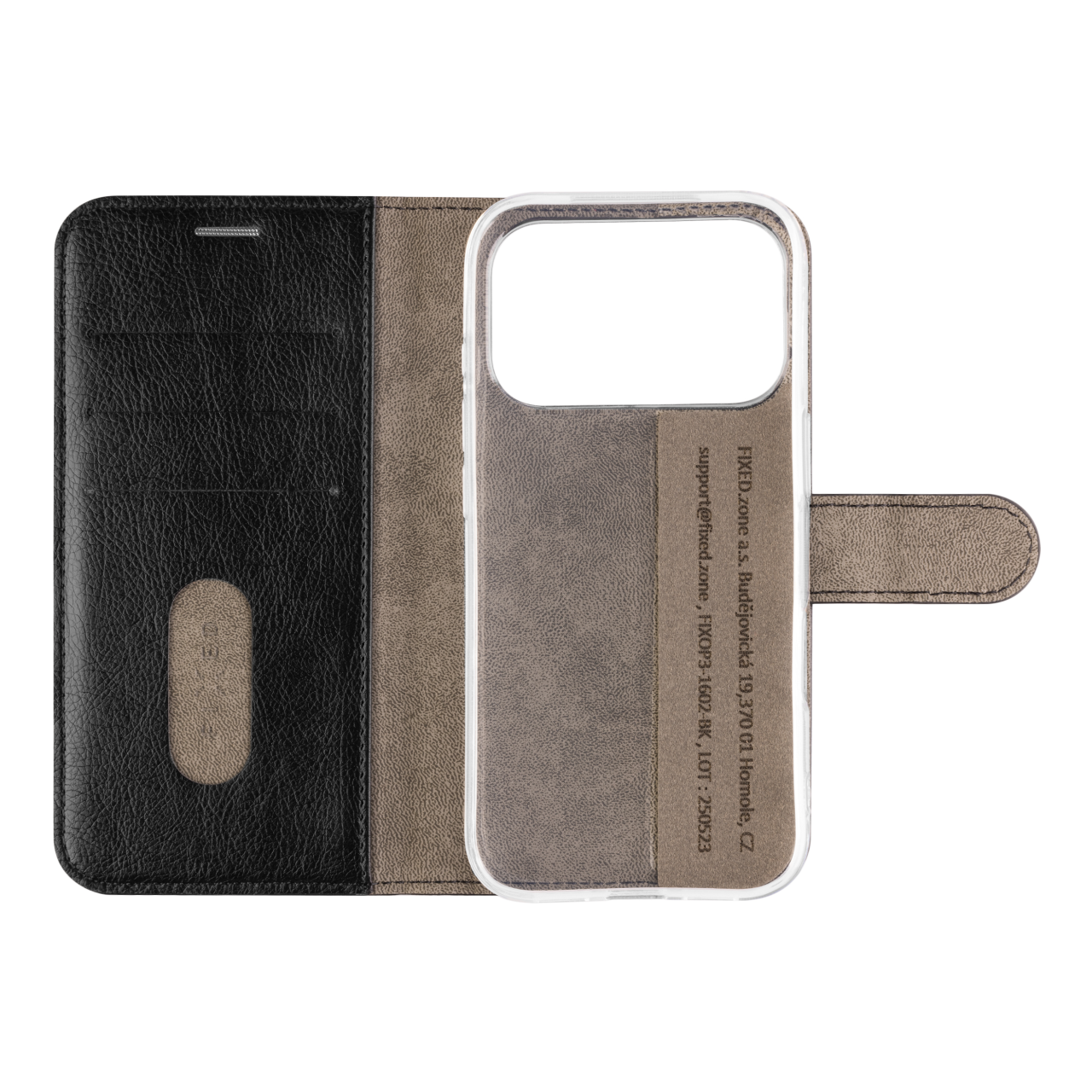 FIXED Opus iPhone 17 Pro – černé flipové pouzdro