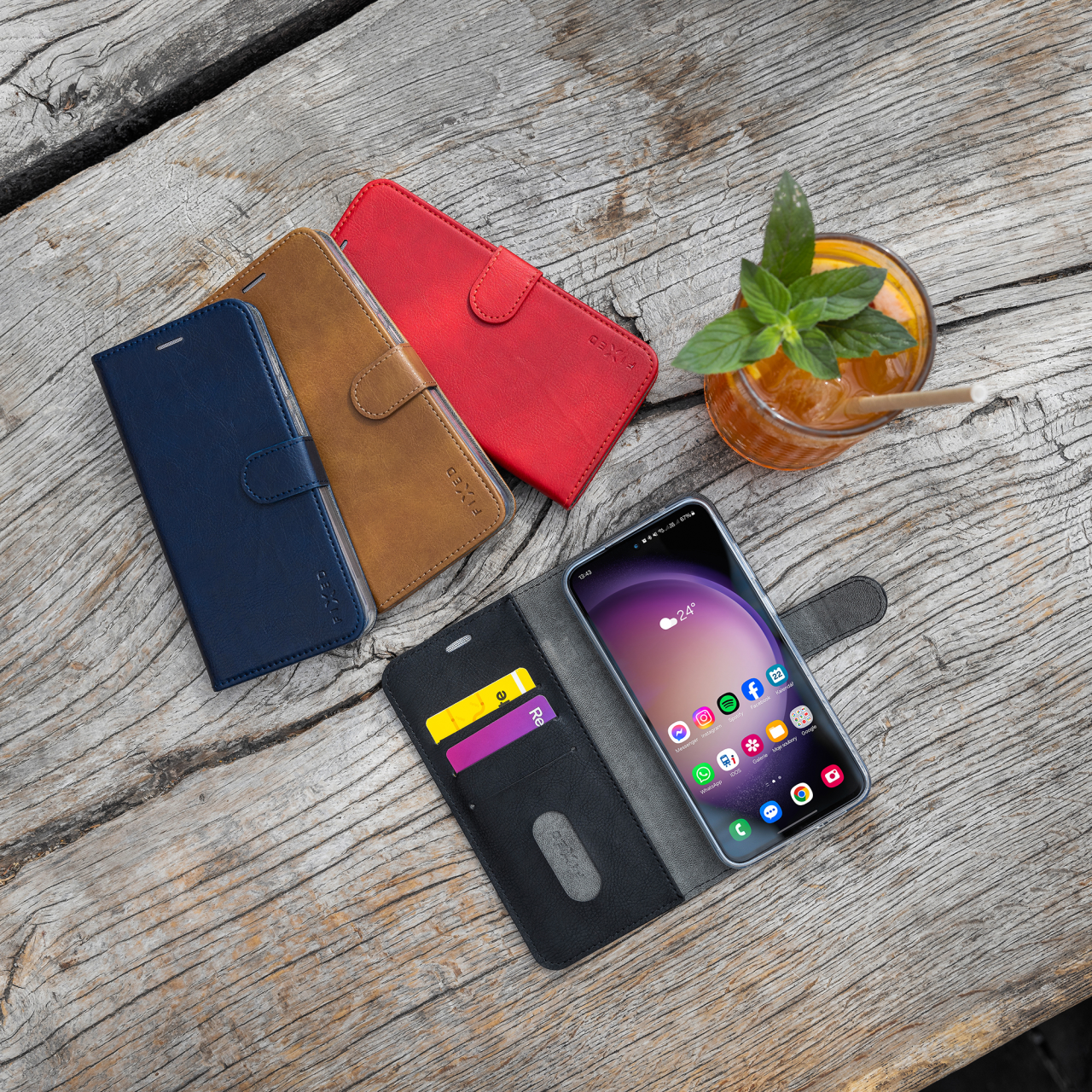 Pouzdro typu kniha FIXED Opus pro Motorola Moto G86 5G, černé