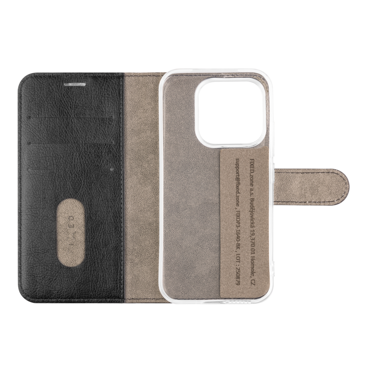 Pouzdro typu kniha FIXED Opus pro Xiaomi 17, černé